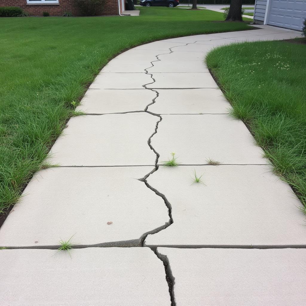 Walkway & Plantings before
